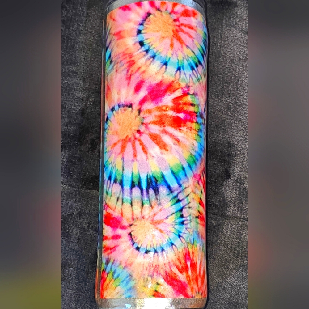 20 oz tye dye tumbler